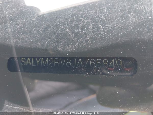 2018 LAND ROVER RANGE ROVER VELAR — I19