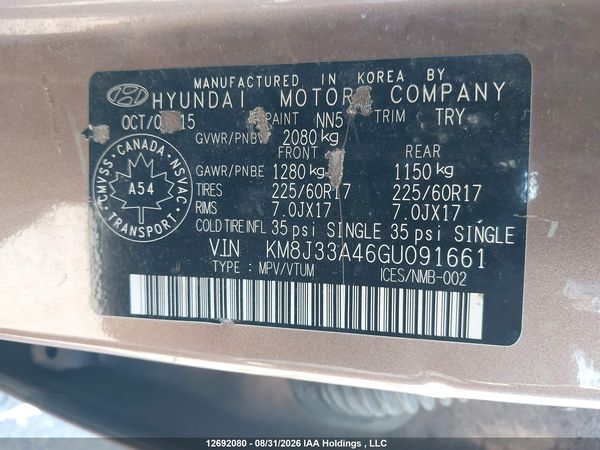 2016 HYUNDAI TUCSON PREMIUM