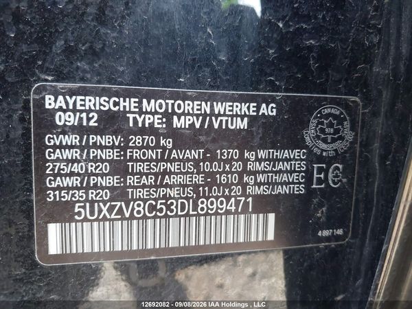 2013 BMW X5 XDRIVE50I