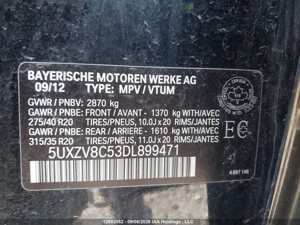 2013 BMW X5 XDRIVE50I