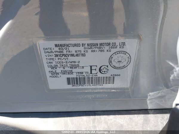 2021 NISSAN KICKS SV
