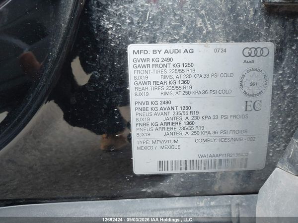 2024 AUDI Q5 45 KOMFORT — I18