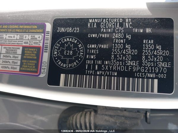 2023 KIA SORENTO EX — I9