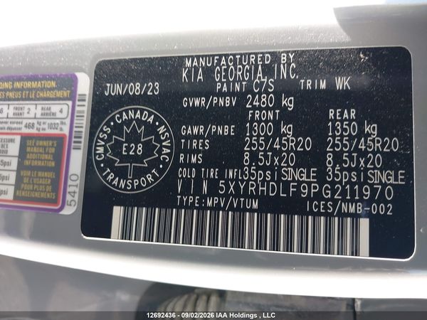 2023 KIA SORENTO EX — I18