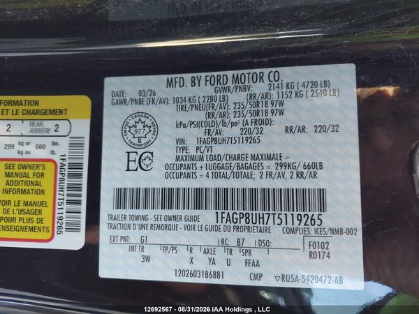 2026 FORD MUSTANG ECOBOOST PREMIUM
