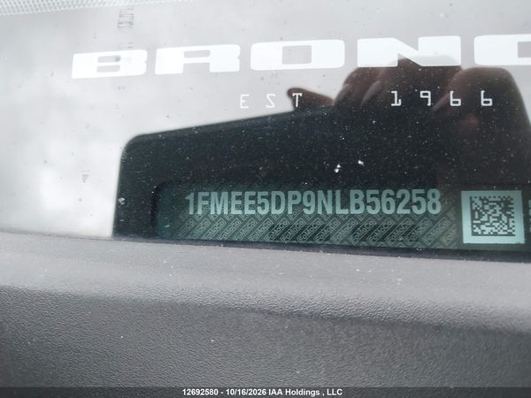 2022 FORD BRONCO BIG BEND — I18