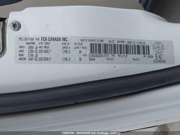 2016 DODGE GRAND CARAVAN SE/SXT