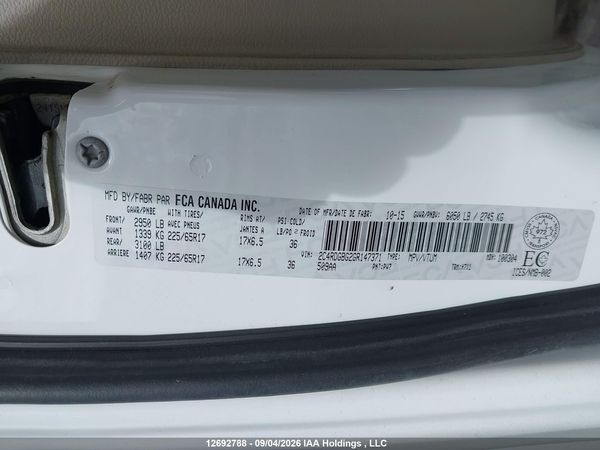 2016 DODGE GRAND CARAVAN SE/SXT