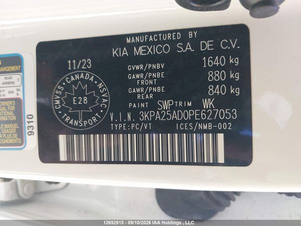 2023 KIA RIO S — I20