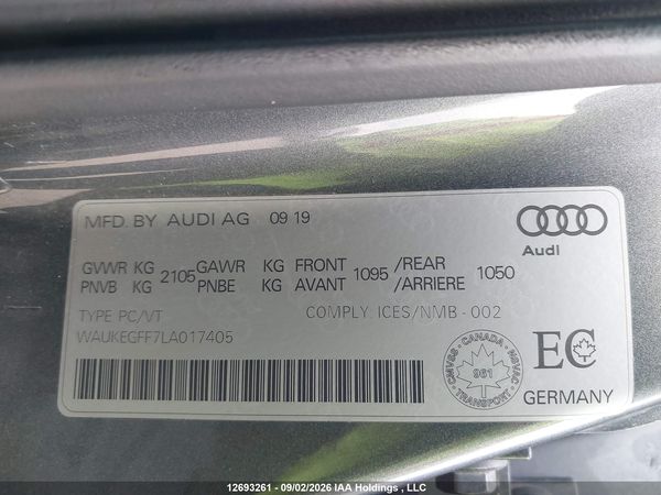2020 AUDI A3 45 TECHNIK
