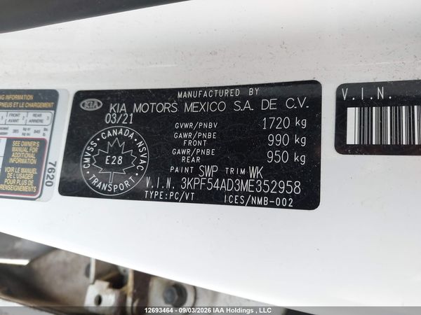 2021 KIA FORTE EX/EX PREMIUM/EX+