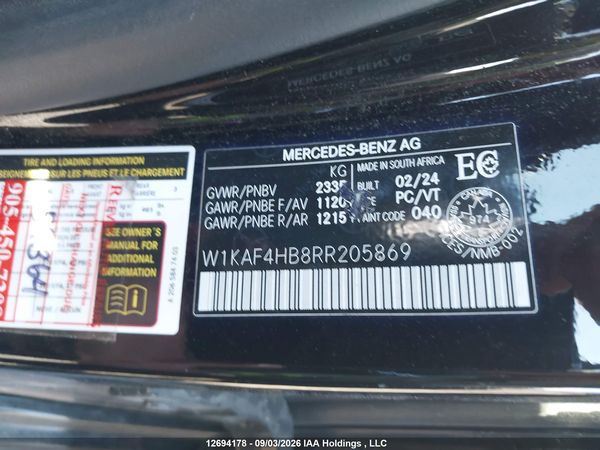 2024 MERCEDES-BENZ C 300 4MATIC