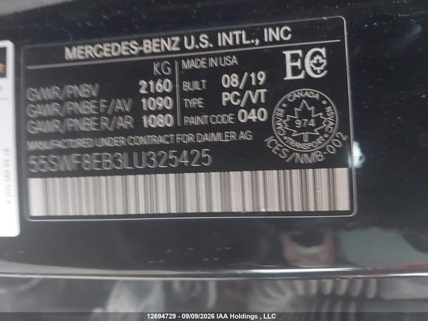 2020 MERCEDES-BENZ C 300 4MATIC