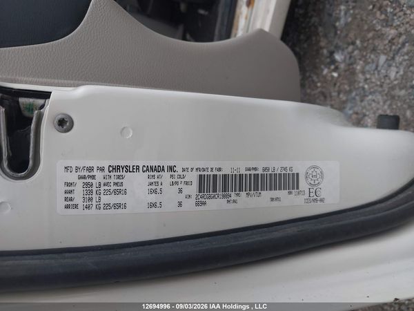 2012 DODGE GRAND CARAVAN SE/SXT