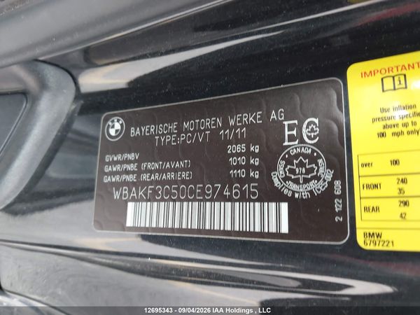 2012 BMW 328 XI — I9