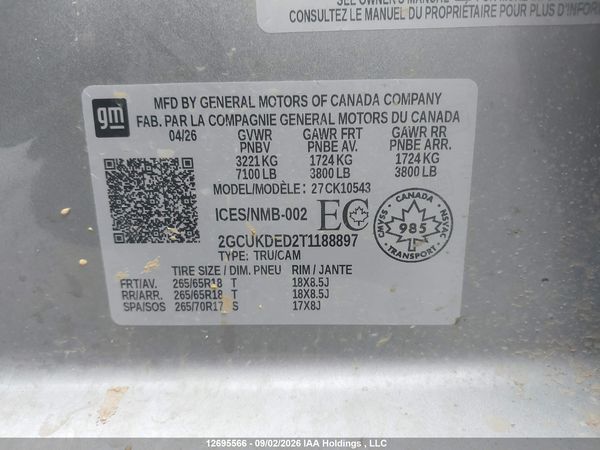 2026 CHEVROLET SILVERADO K1500 LT — I18