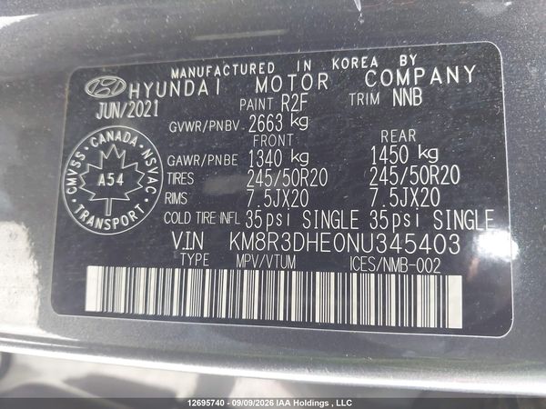 2022 HYUNDAI PALISADE
