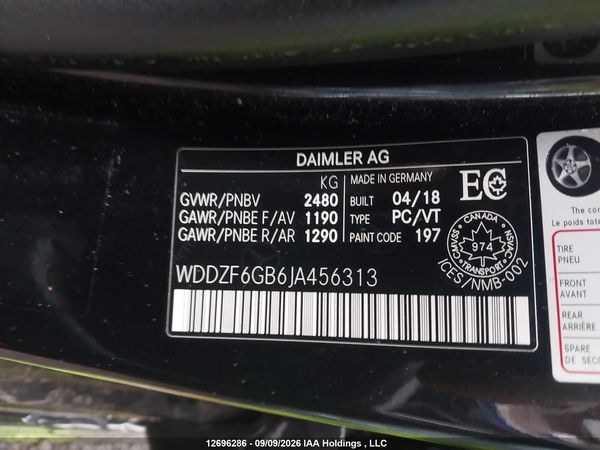 2018 MERCEDES-BENZ E 400 4MATIC