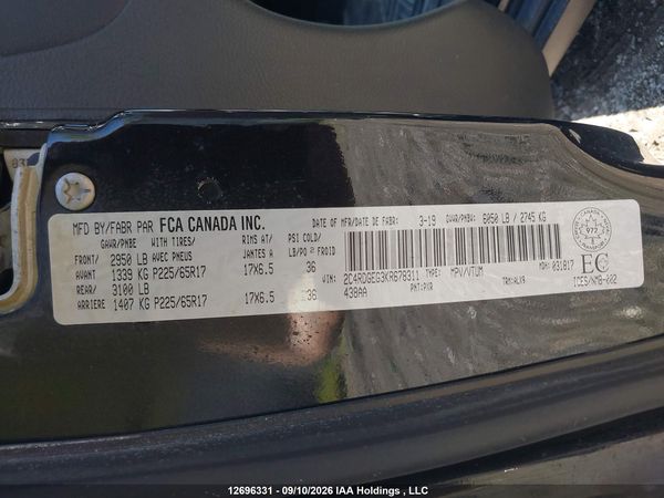 2019 DODGE GRAND CARAVAN GT