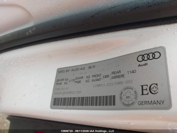 2017 AUDI A4 2.0T TECHNIK — I19