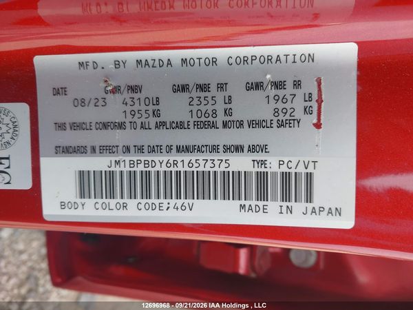2024 MAZDA MAZDA3 GT W/TURBO — I9