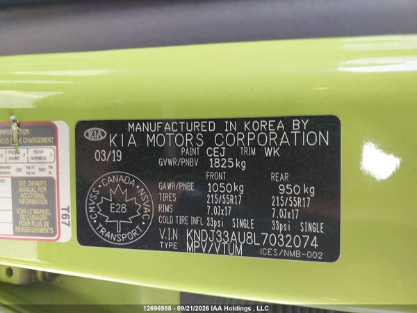 2020 KIA SOUL EX — I9