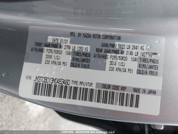 2021 MAZDA CX-9 Touring — I9