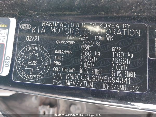 2021 KIA NIRO EV EX/EX+ — I9