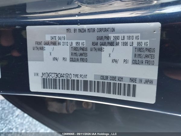 2019 MAZDA CX-3 GS — I9