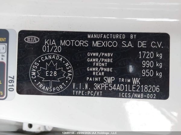 2020 KIA FORTE — I18