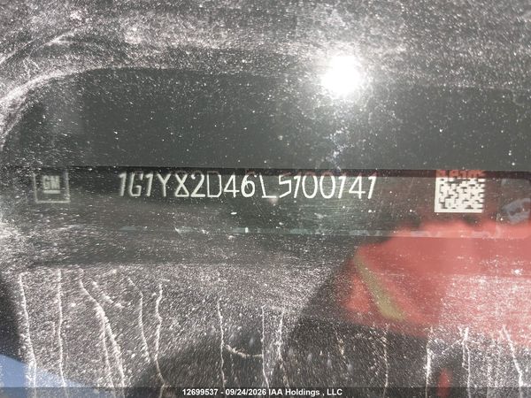 2020 CHEVROLET CORVETTE 3LT — I19