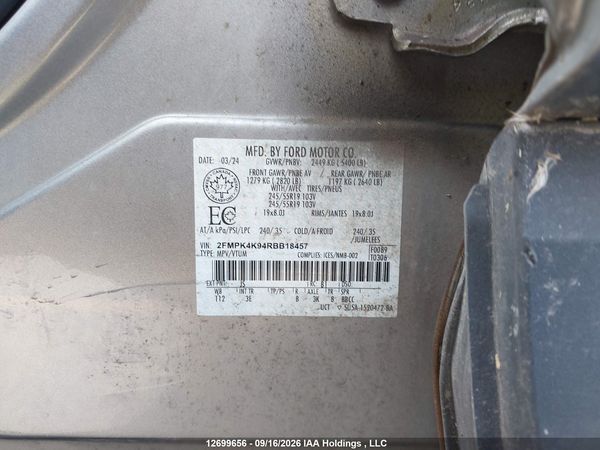 2024 FORD EDGE TITANIUM — I9