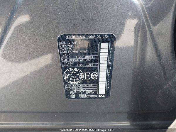 2023 INFINITI QX55 SENSORY — I9