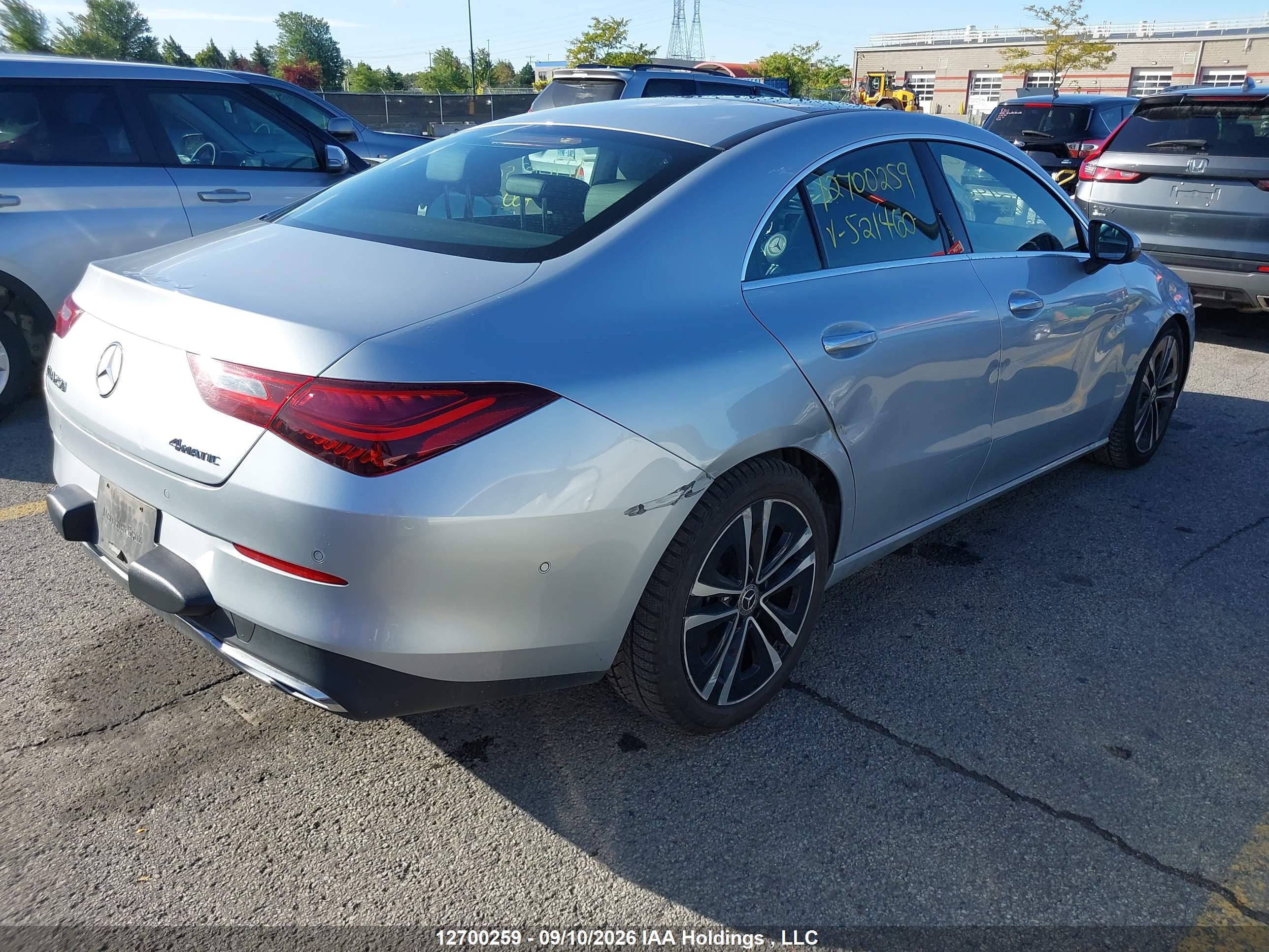 2025 MERCEDES-BENZ CLA 250 4MATIC — I4