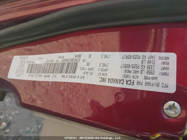 2017 DODGE GRAND CARAVAN CVP/SXT — I18