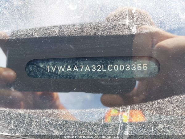 2020 VOLKSWAGEN PASSAT S — I17
