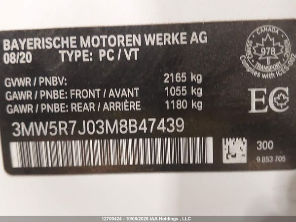 2021 BMW 330XI xDrive — I9