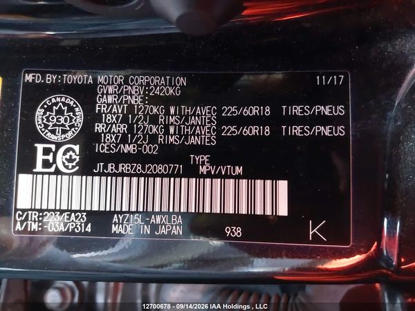 2018 LEXUS NX 300H 300H Luxury — I9