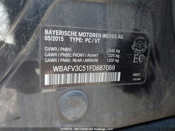 2015 BMW 535D XDRIVE