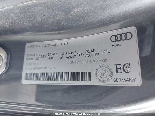 2015 AUDI A5 TECHNIK