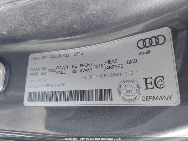 2015 AUDI A5 TECHNIK