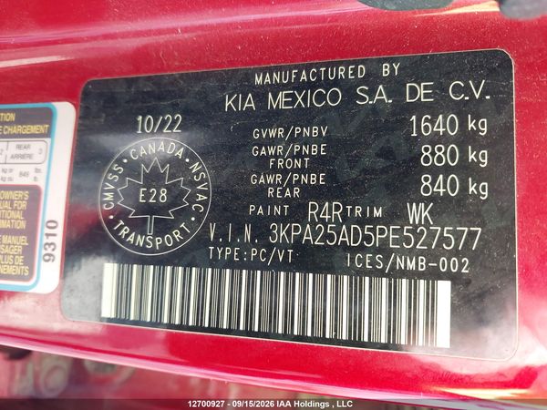 2023 KIA RIO S — I18