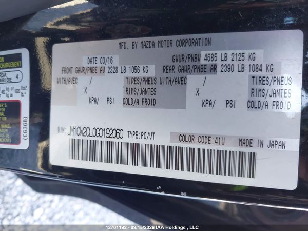 2016 MAZDA MAZDA5 GS — I9