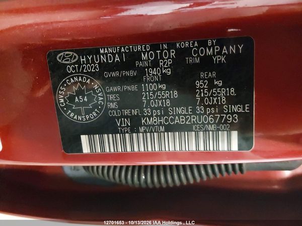 2024 HYUNDAI KONA SEL — I9