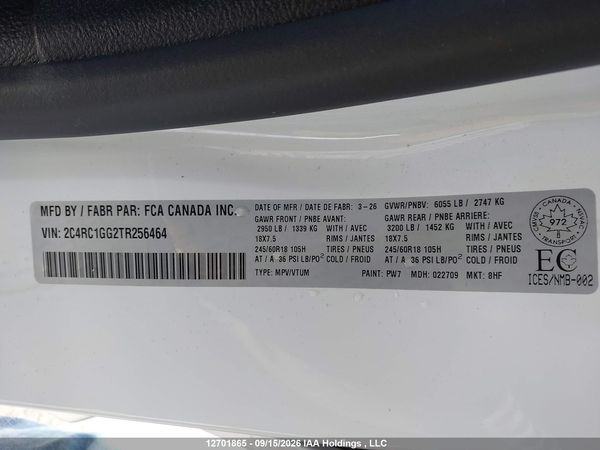 2026 CHRYSLER PACIFICA LIMITED — I9