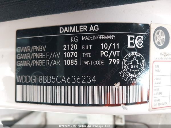2012 MERCEDES-BENZ C 300 4MATIC