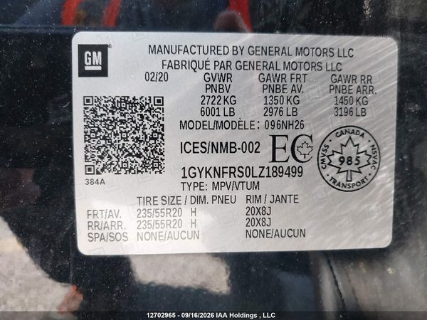 2020 CADILLAC XT5 Platinum Premium Luxury — I18