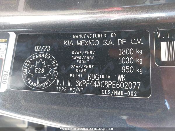 2023 KIA FORTE GT — I9