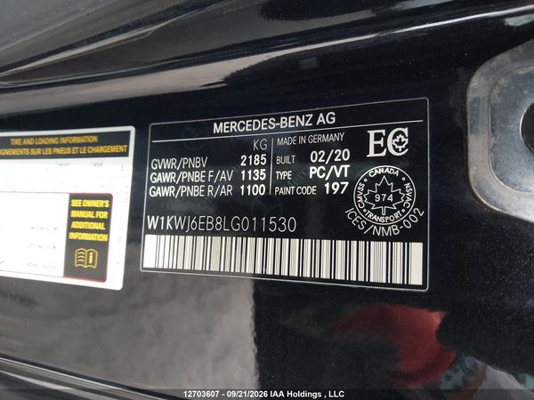 2020 MERCEDES-BENZ C 43 AMG — I9