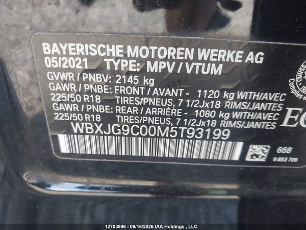 2021 BMW X1 XDRIVE28I — I9